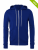 Unisex Poly-Cotton Full Zip Hoodie - mroyal - variant