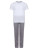Children's Long Pyjamas - TC059_White_Heather-Grey - variant Ls 1000290601