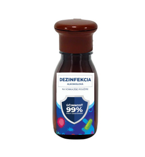 Alcohol disinfection in brown bottle 50