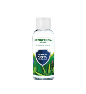 Antibacterial gel in clear bottle spray 50ml - Reklamnepredmety