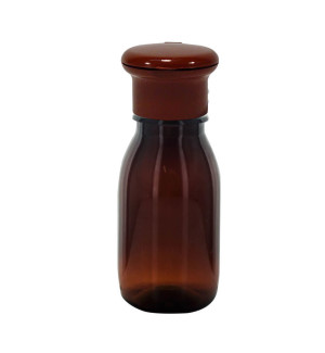 Brown bottle with clip 50ml - Reklamnepredmety