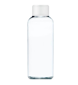 Transparent bottle with a white cap of 90 ml - Reklamnepredmety