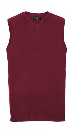 Mens V-Neck Sleeveless Knitted Pullover - Reklamnepredmety