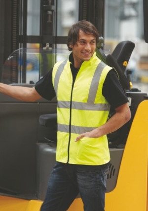 Hi-Vis Fleece Reversible Bodywarmer - Reklamnepredmety