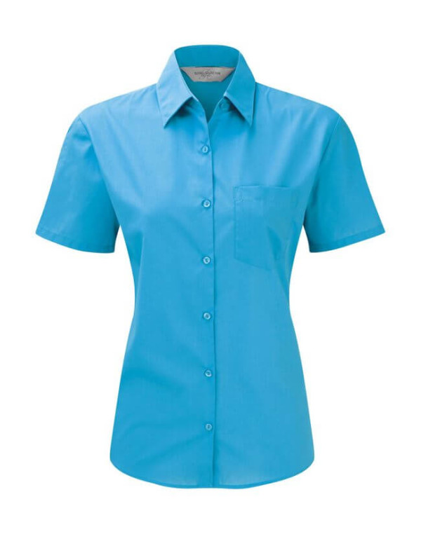 Short Sleeve Poplin Blouse