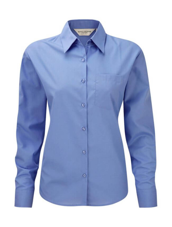 Long Sleeve Poplin Blouse