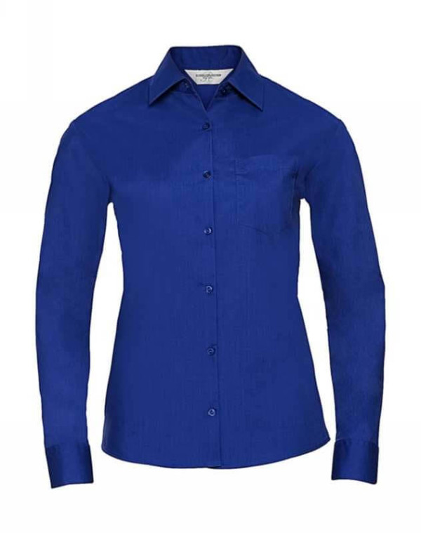Long Sleeve Poplin Blouse