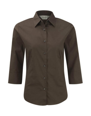 Fitted Blouse with 3/4 Sleeves - Reklamnepredmety