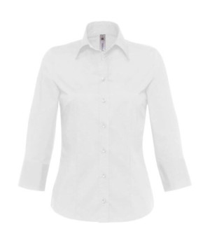 Poplin Blouse with 3/4 Sleeves - SW520