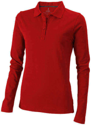 Oakville long sleeve women's polo - Reklamnepredmety