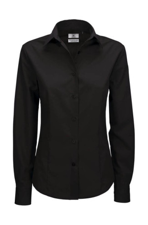 Ladies` Smart LS Poplin Shirt - SWP63 - Reklamnepredmety