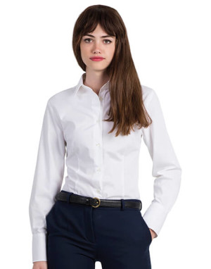 Ladies` Heritage LS Poplin Shirt - SWP43 - Reklamnepredmety