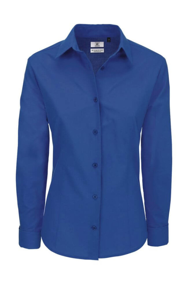 Ladies` Heritage LS Poplin Shirt - SWP43