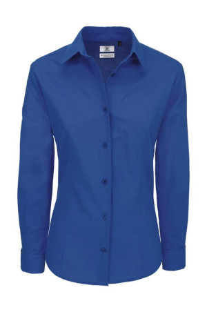 Ladies` Heritage LS Poplin Shirt - SWP43 - Reklamnepredmety