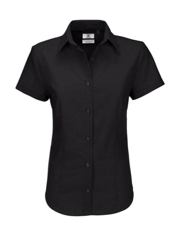 Ladies` Oxford Short Sleeve Shirt - SWO04