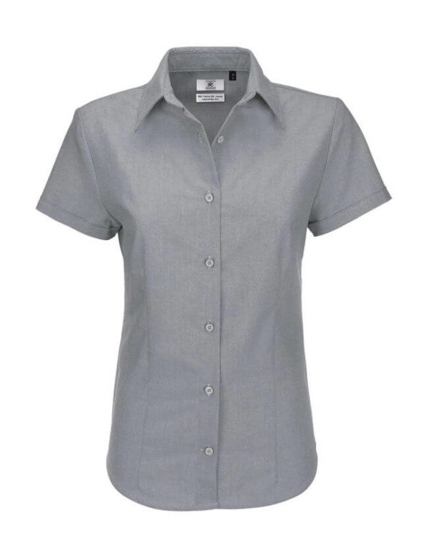 Ladies` Oxford Short Sleeve Shirt - SWO04
