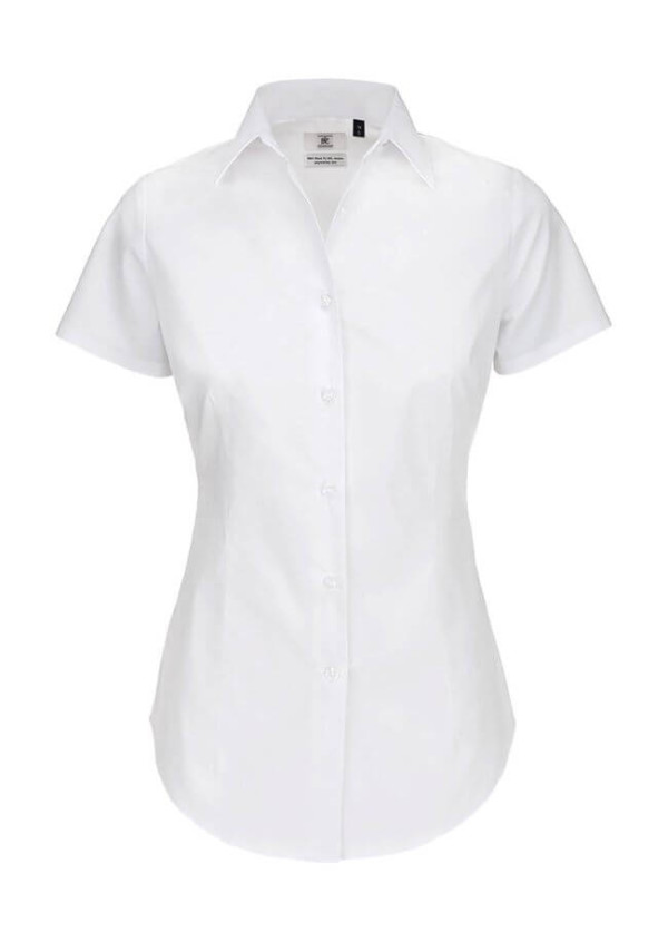 Ladies` Black Tie Elastane Poplin - SWP24