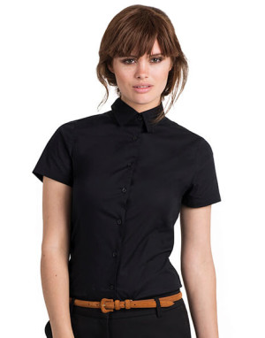 Ladies` Black Tie Elastane Poplin - SWP24 - Reklamnepredmety