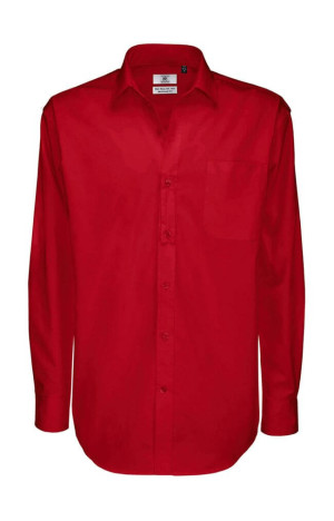 Men`s Sharp Twill Cotton LS Shirt - SMT81 - Reklamnepredmety