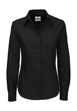 Ladies` Oxford Long Sleeve Shirt - SWO03 - Reklamnepredmety