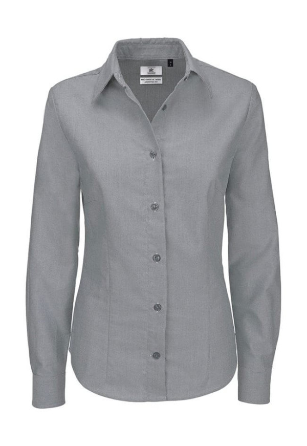 Ladies` Oxford Long Sleeve Shirt - SWO03