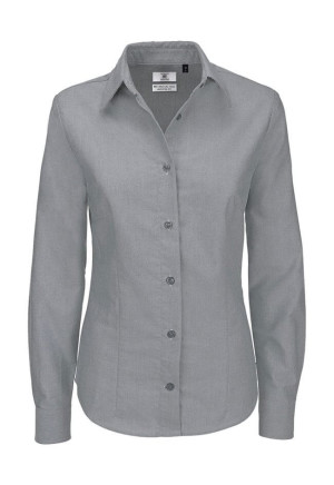 Ladies` Oxford Long Sleeve Shirt - SWO03 - Reklamnepredmety