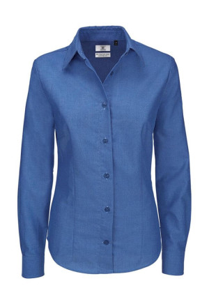 Ladies` Oxford Long Sleeve Shirt - SWO03 - Reklamnepredmety