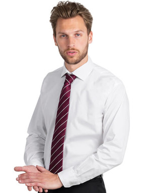 Men`s Black Tie Elastane LS Shirt - SMP21 - Reklamnepredmety