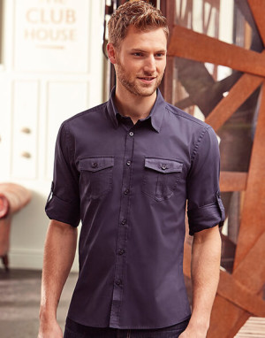 Men`s Roll Sleeve Shirt Long Sleeve - Reklamnepredmety