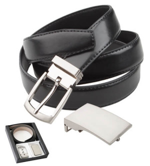Twice leather belt for men - Reklamnepredmety