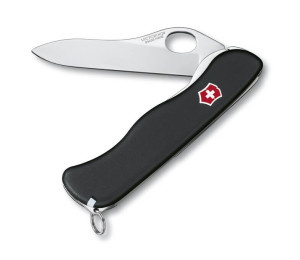 lockblade knife SENTINEL, clip, One Hand, non wavy, black - Reklamnepredmety