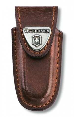 belt pouch, leather with Velcro-closure - Reklamnepredmety