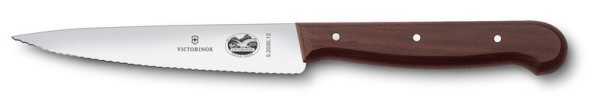 kitchen knife, wavy edge, rosewood