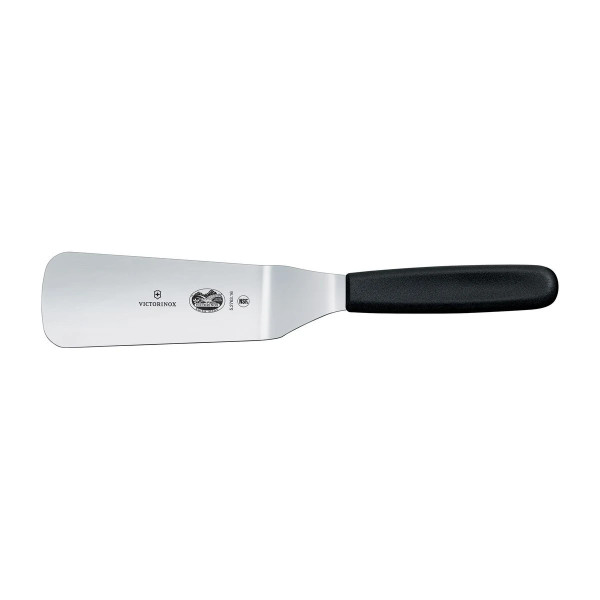 shaped offset spatula, black